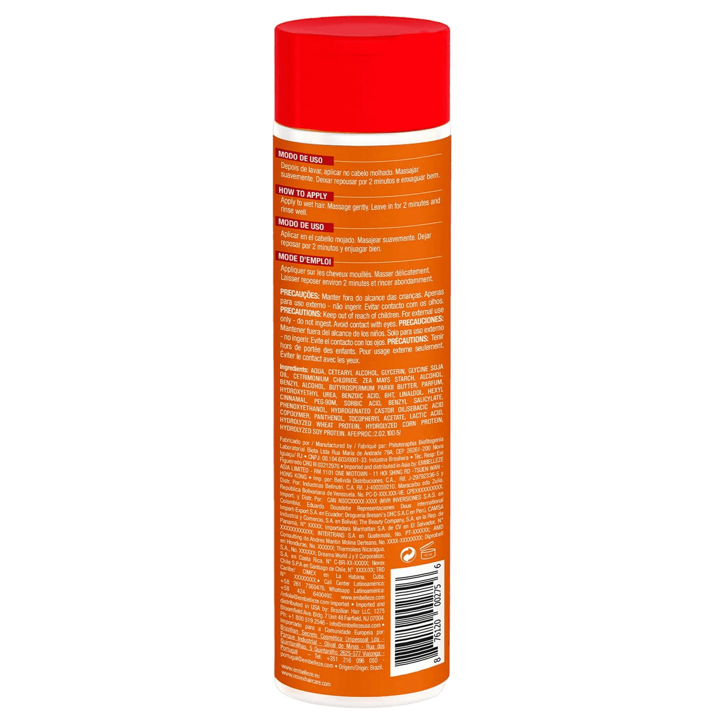 alt="Condicionador Queratina Brasileira Novex - Condicionador enriquecido com queratina brasileira, ideal para fortalecer e reestruturar os cabelos, proporcionando hidratação, brilho e uma aparência saudável."