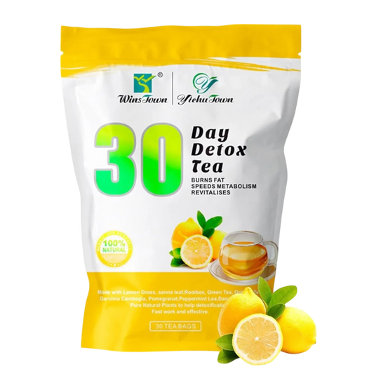 Chá Detox de 30 Dias sabor limão - bebida desintoxicante e digestiva com ingredientes naturais | Storettastic