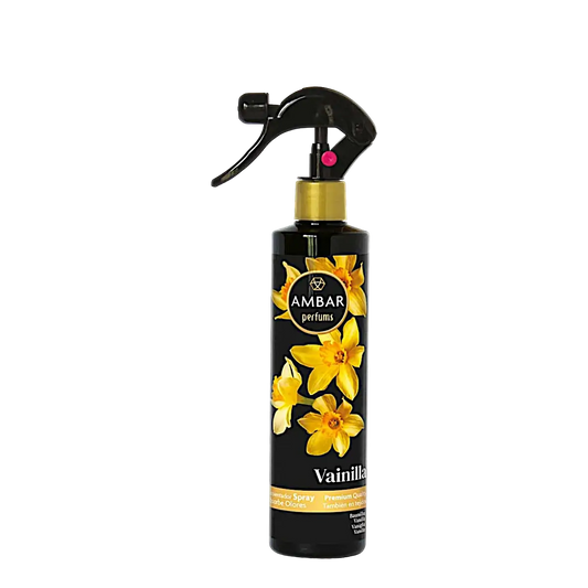 alt="Spray de Baunilha marca Âmbar - Spray com aroma de baunilha da marca Âmbar"