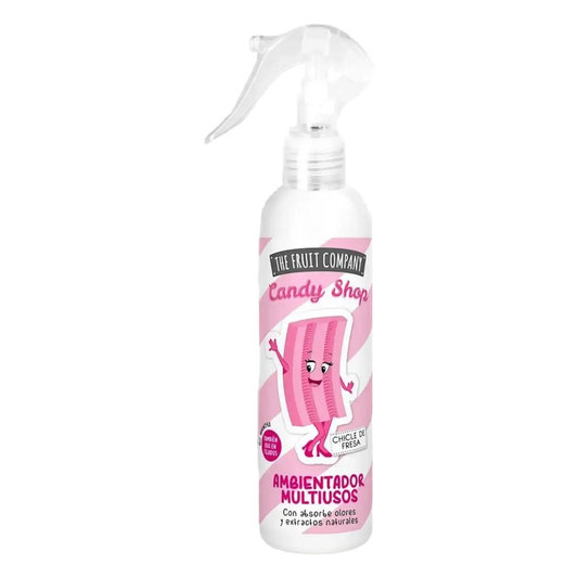 alt="Ambientador em spray Goma de Morango marca The Fruit Company - Ambientador em spray com aroma de goma de morango da marca The Fruit Company"