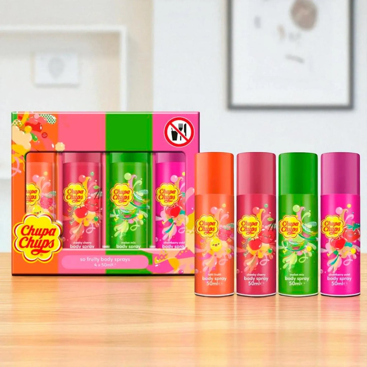 Kit de Body Sprays Frutados Chupa Chups