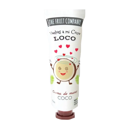 alt="Coco - Creme de Mãos marca The Fruit Company - Creme hidratante com fragrância de côco, ideal para nutrir e suavizar as mãos, proporcionando uma sensação de frescor tropical e cuidado duradouro."