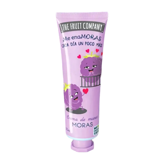 alt="Creme de Mãos Amoras marca The Fruit Company - Creme de mãos com fragrância de amora da marca The Fruit Company"