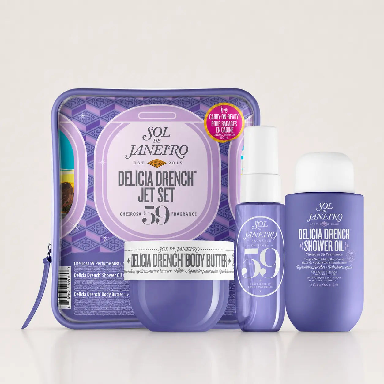 Sol de Janeiro ボディケアセット　デオドラント Sol de Janeiro Delícia Drench Jet Set Travel Set – Storettastic