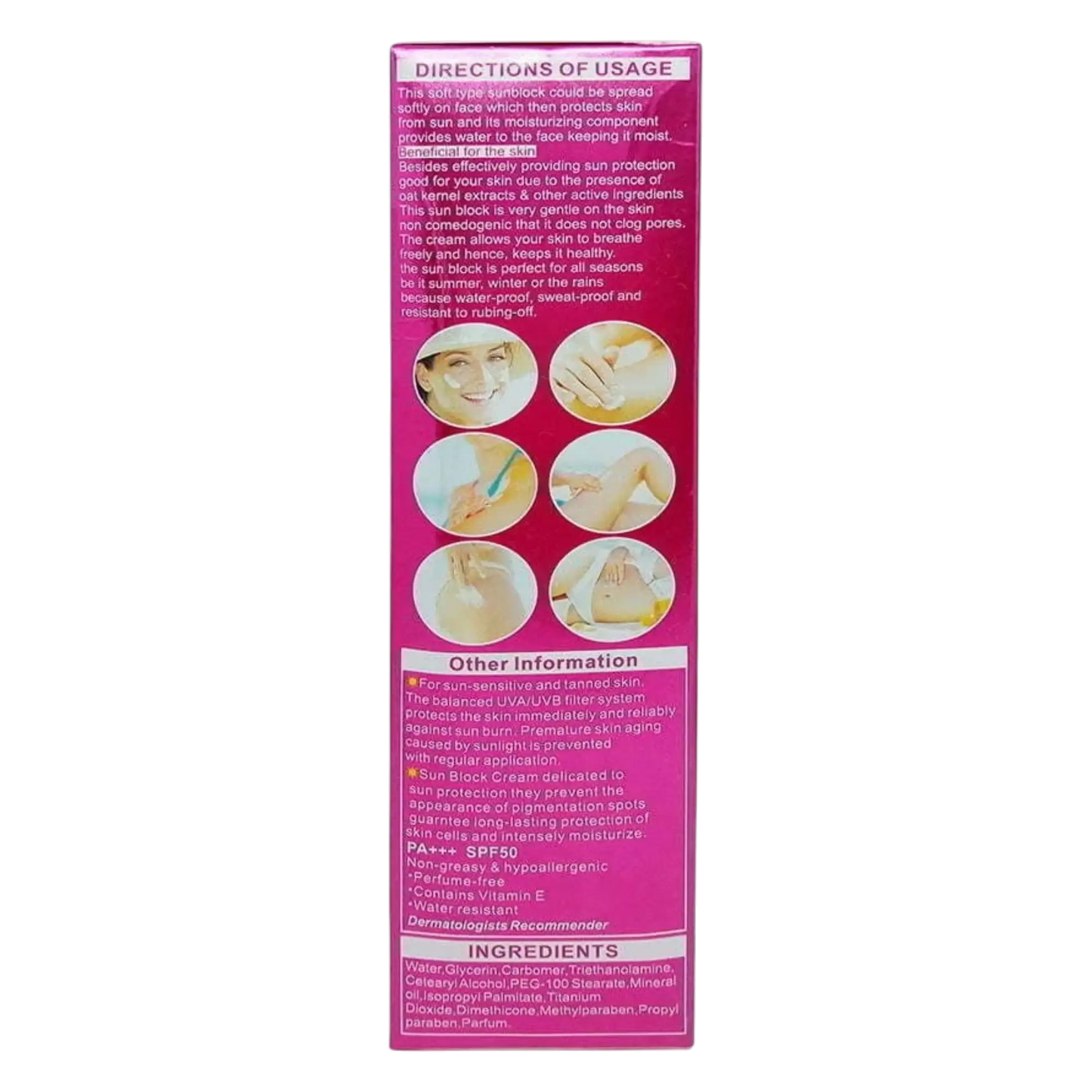 Protetor Solar Facial e Corporal SPF/UVB 50+