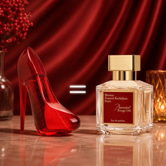 Perfume feminino Rouge Diamond Bliss Giverny inspirado em Baccarat Rouge 540