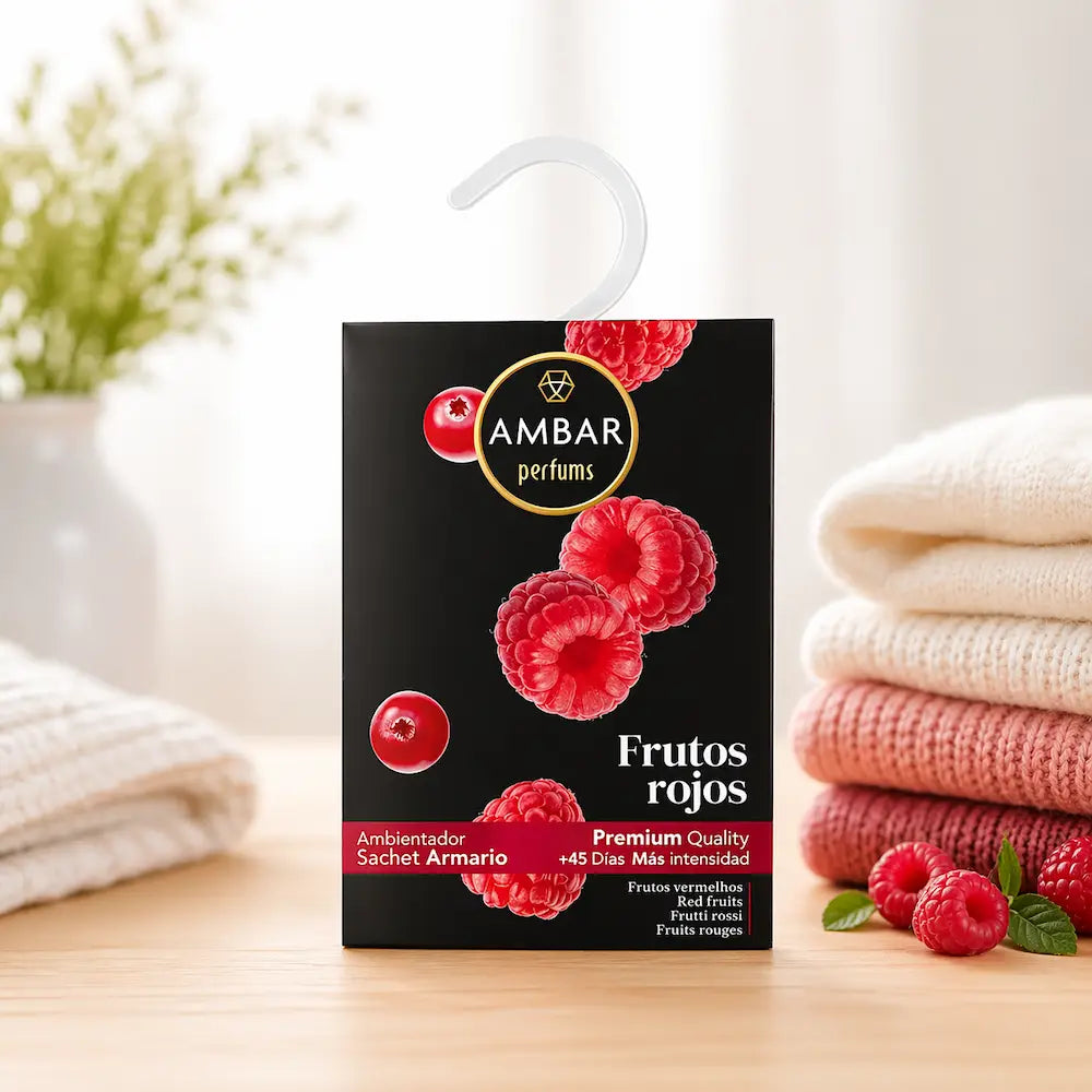 ambientador de armario aroma frutos vermelhos para roupa e roupeiro