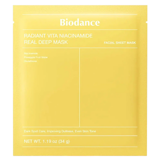 Biodance Radiant Vita Niacinamide Real Deep Mask 34g