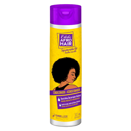 alt="Condicionador Estilo Afro Hair Novex - Condicionador especialmente formulado para cabelos afro, ideal para hidratar e definir os cachos, proporcionando maciez, brilho e movimento natural."