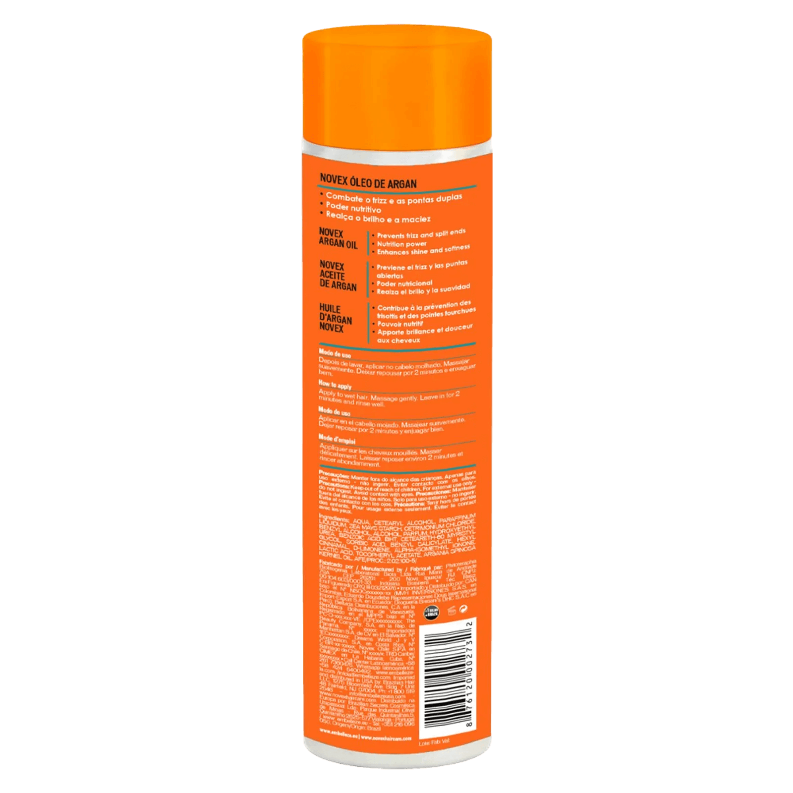 alt="Condicionador Óleo de Argan Novex - Condicionador enriquecido com óleo de argan, ideal para hidratar e nutrir profundamente os cabelos, proporcionando maciez, brilho e reparação dos fios danificados."