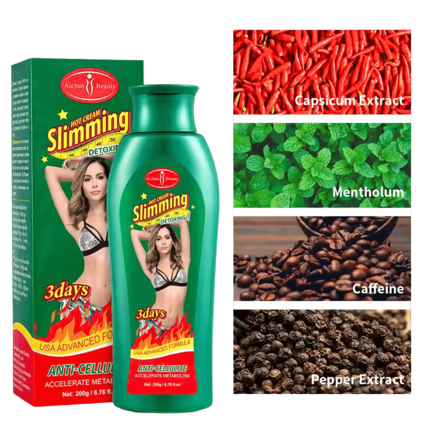 Creme Modelador Corporal para Redução de Celulite e Queima de Gordura - Storettastic