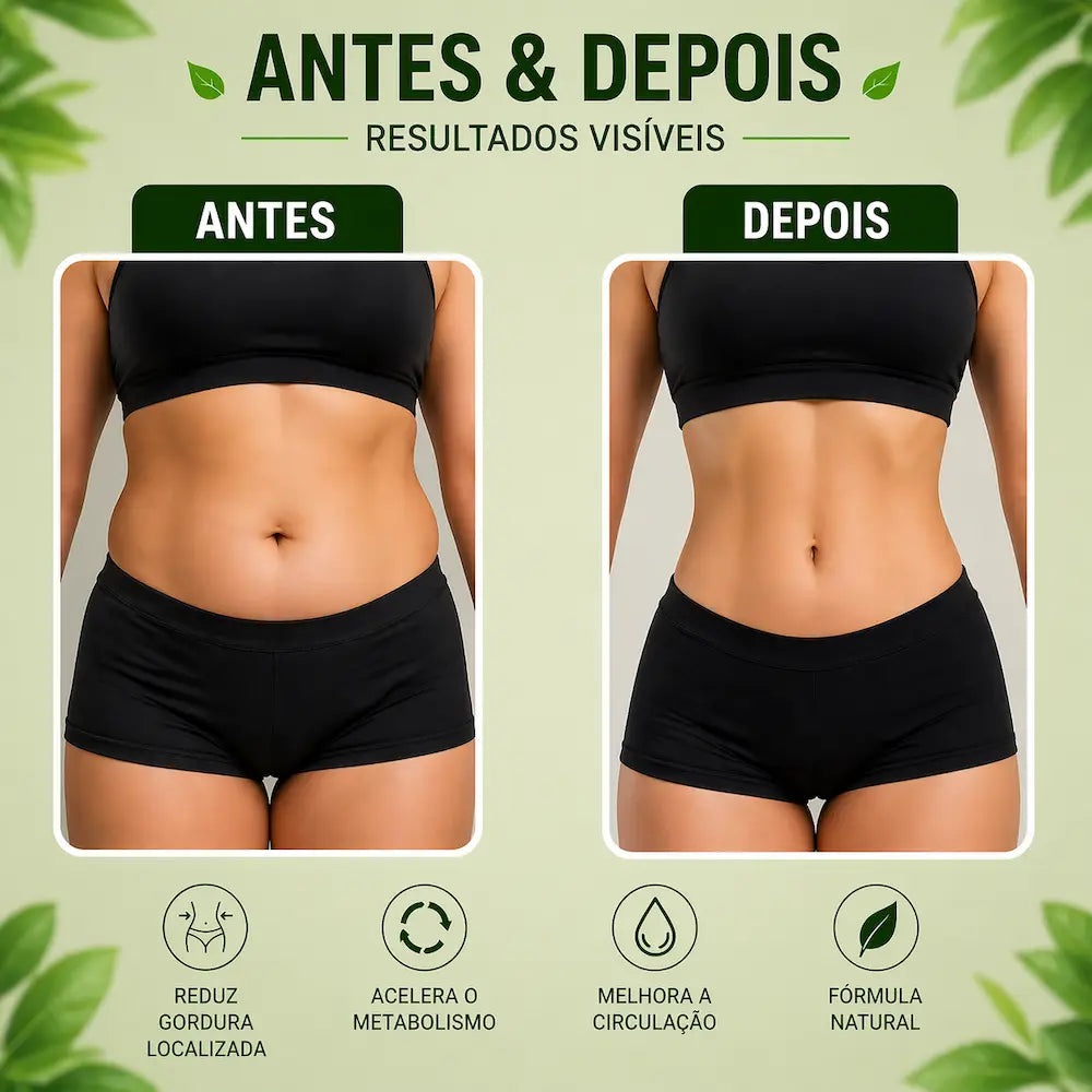 resultado antes e depois de uso de creme anti celulite corporal
