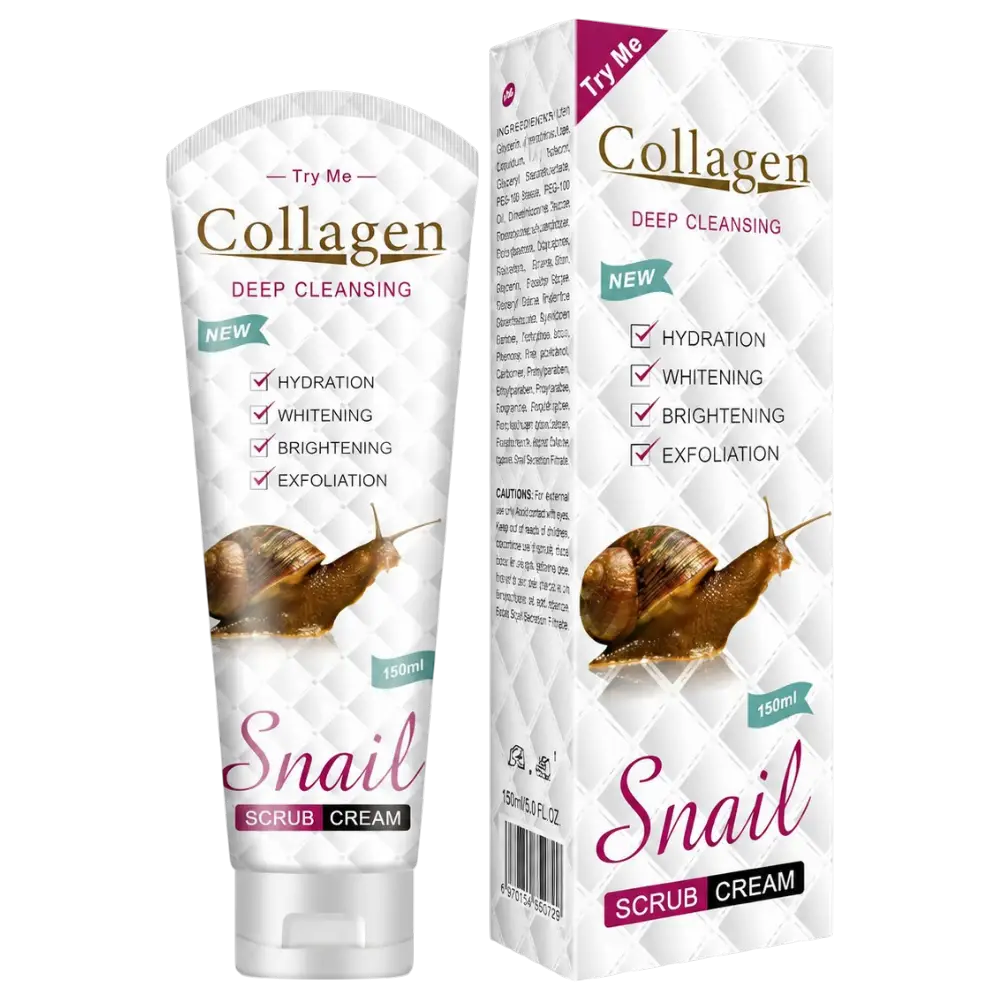 Esfoliante corporal de colagénio com extrato de caracol 150ml