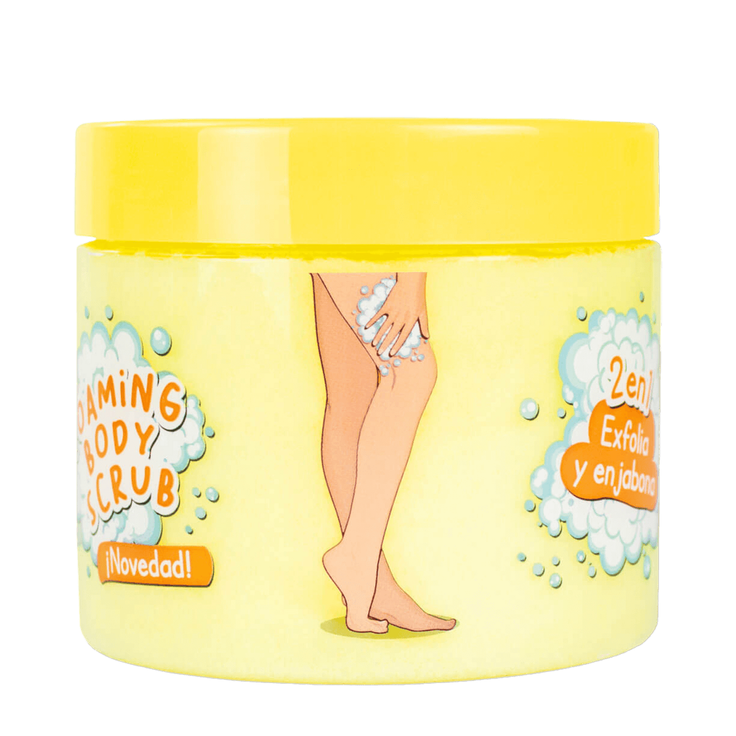 alt="Abacaxi - Esfoliante Corporal 2em1 - Embalagem do esfoliante corporal com aroma de abacaxi"