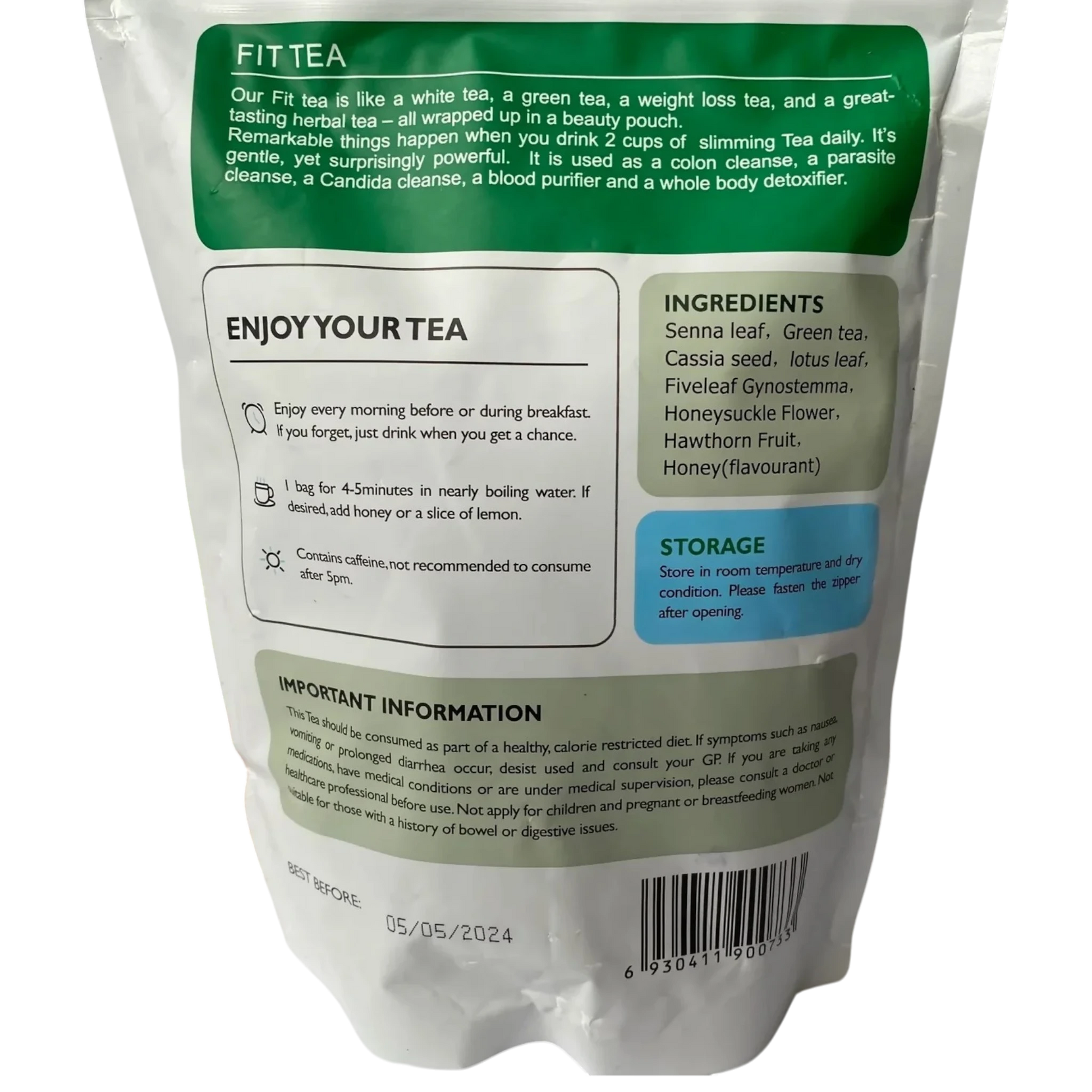 Chá Emagrecedor Fit Tea 28 Dias - blend de ervas para acelerar metabolismo e queima de gordura | Storettastic