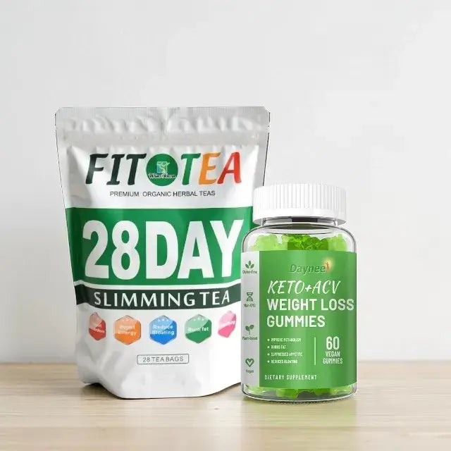 Gomitas de vinagre de manzana cetogénicas + té - Programa de desintoxicación y bienestar de 28 días