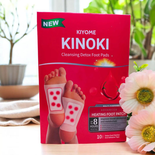 Adesivos Kinoki Detox para pés - desintoxicação com calor, elimina toxinas e metais pesados | Storettastic
