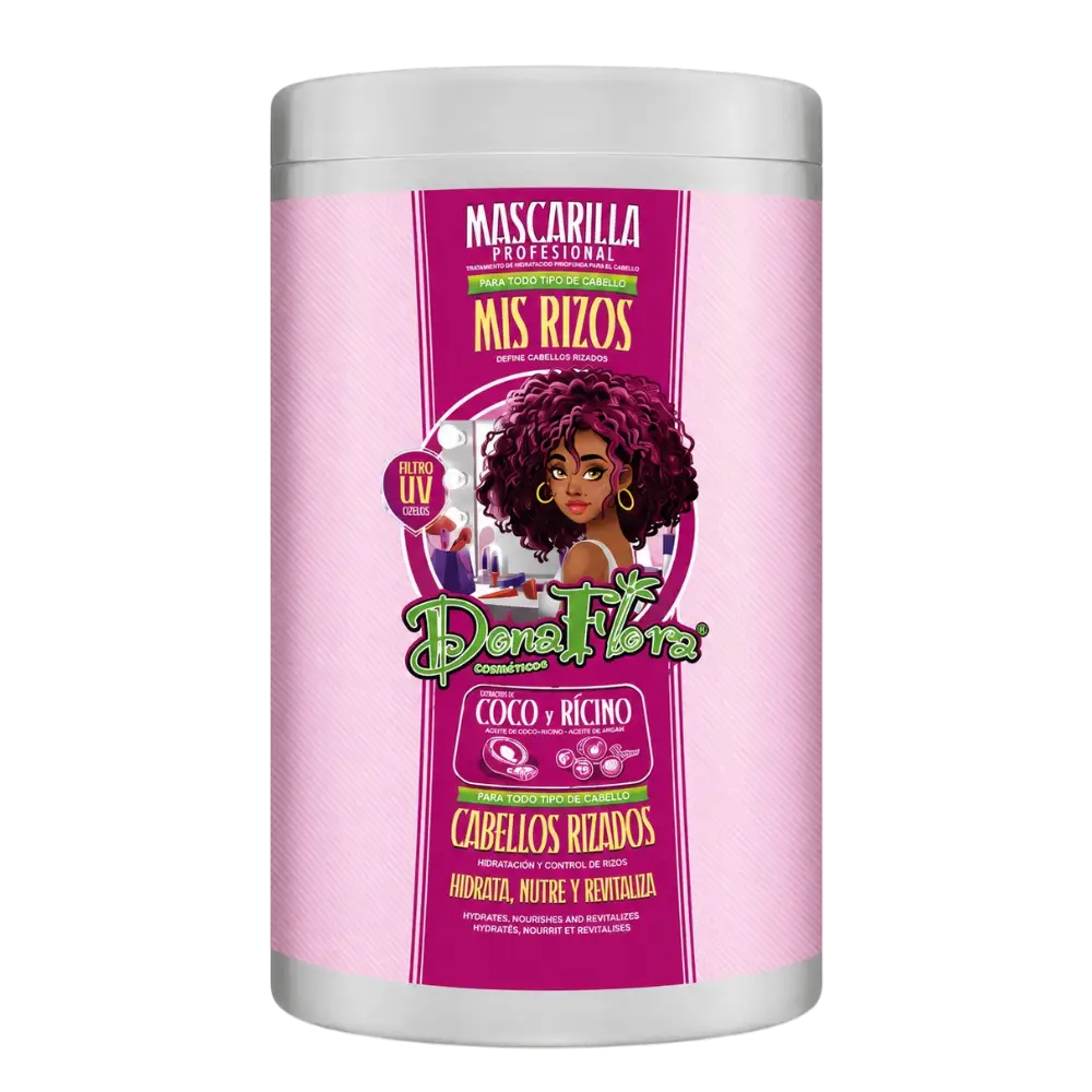 máscara cabelos cacheados dona flora 1000ml