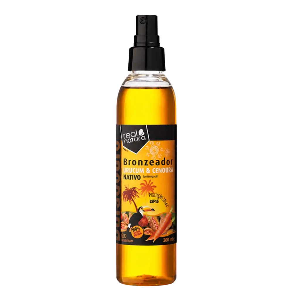 Óleo Bronzeador Urucum e Cenoura Real Natura 200ml