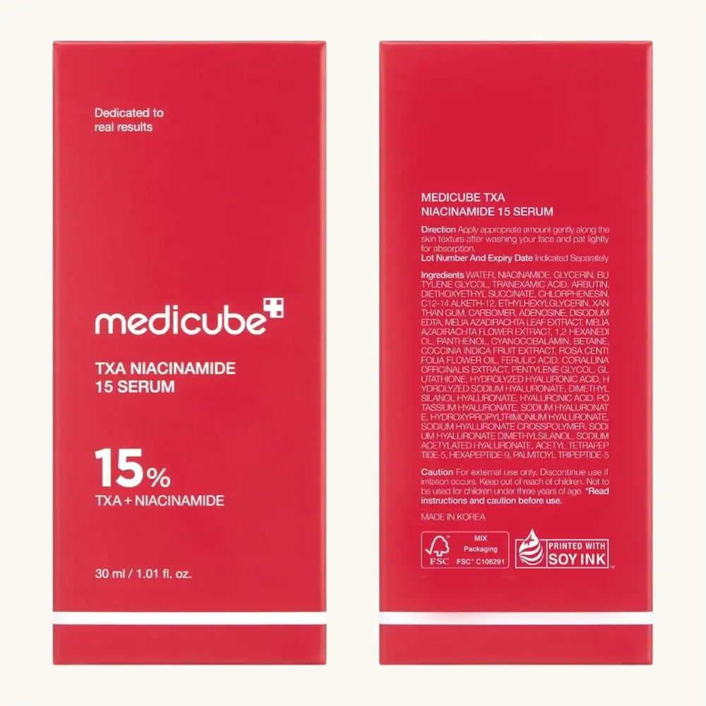 serum medicube niacinamida 15 acido tranexamico embalagem