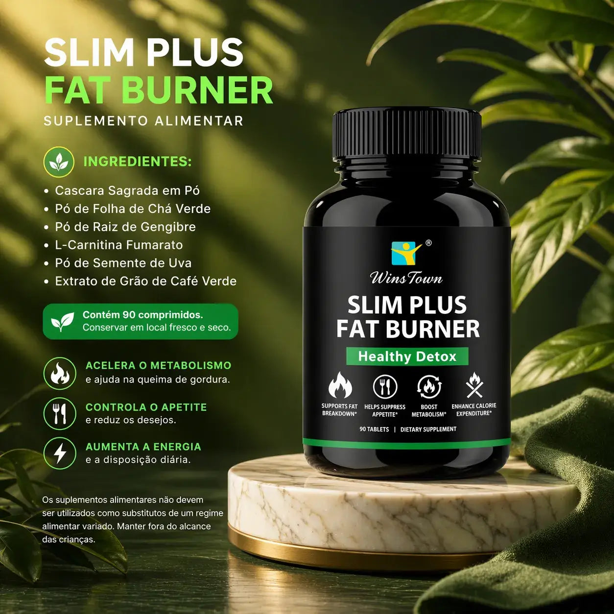 suplemento emagrecimento energia slim plus fat burner