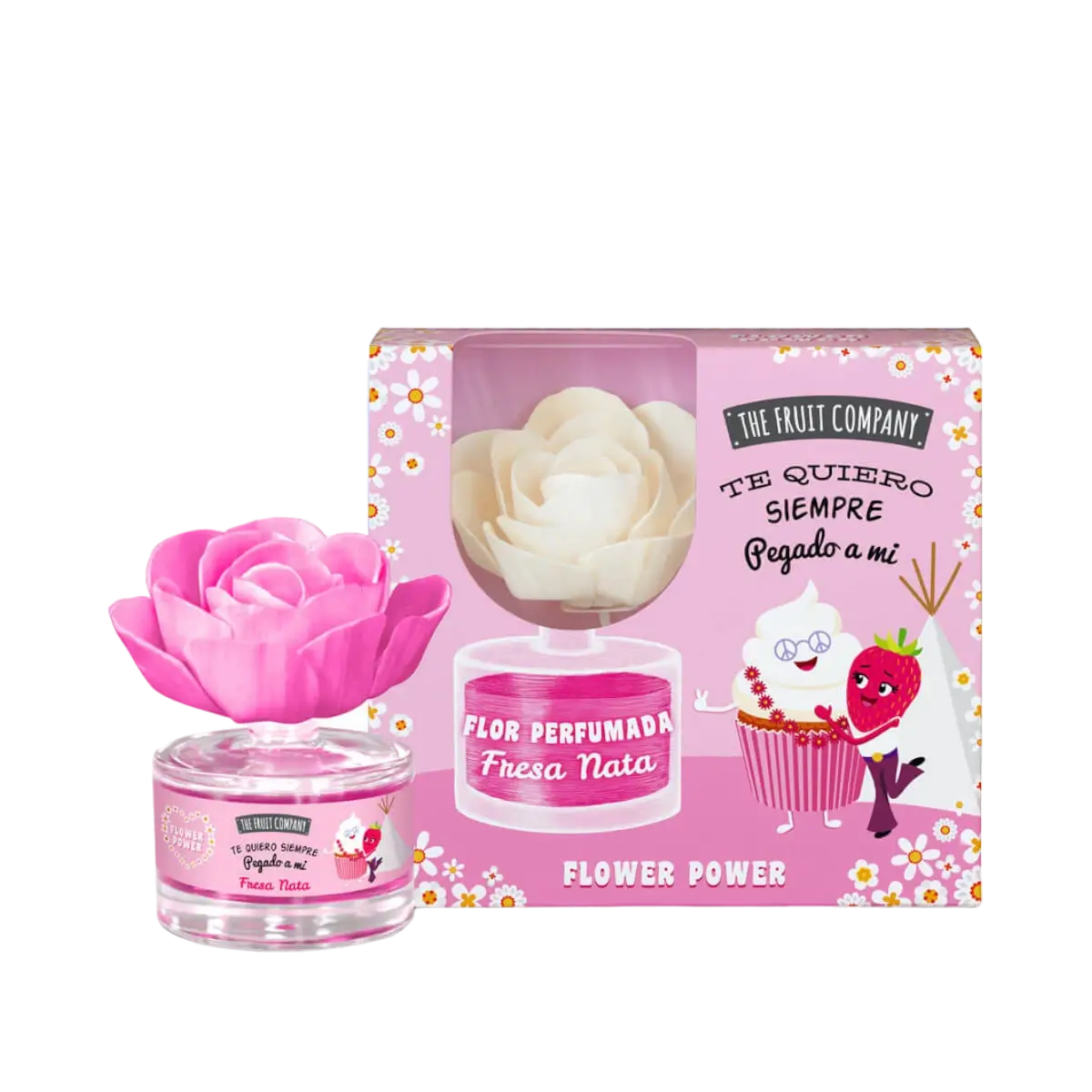alt="Creme de Morango - Flor Perfumada marca The Fruit Company - Flor perfumada com aroma doce de morango, ideal para perfumar ambientes e criar uma atmosfera agradável e acolhedora, trazendo um toque de frescor e alegria ao seu espaço."