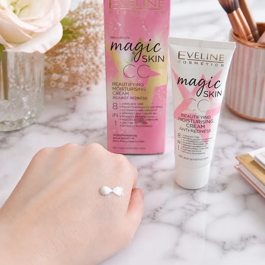 textura cc cream eveline cobertura leve natural pele