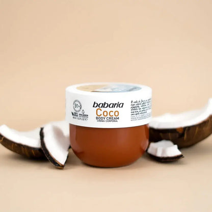 alt="Coco - Creme Corporal marca Babaria - Creme hidratante com fragrância de côco, ideal para nutrir e suavizar a pele, proporcionando uma sensação de frescor e um toque tropical."