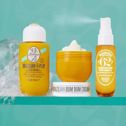 Brazilian Bum Bum Cream, gel de duche 4Play e bruma Cheirosa 62