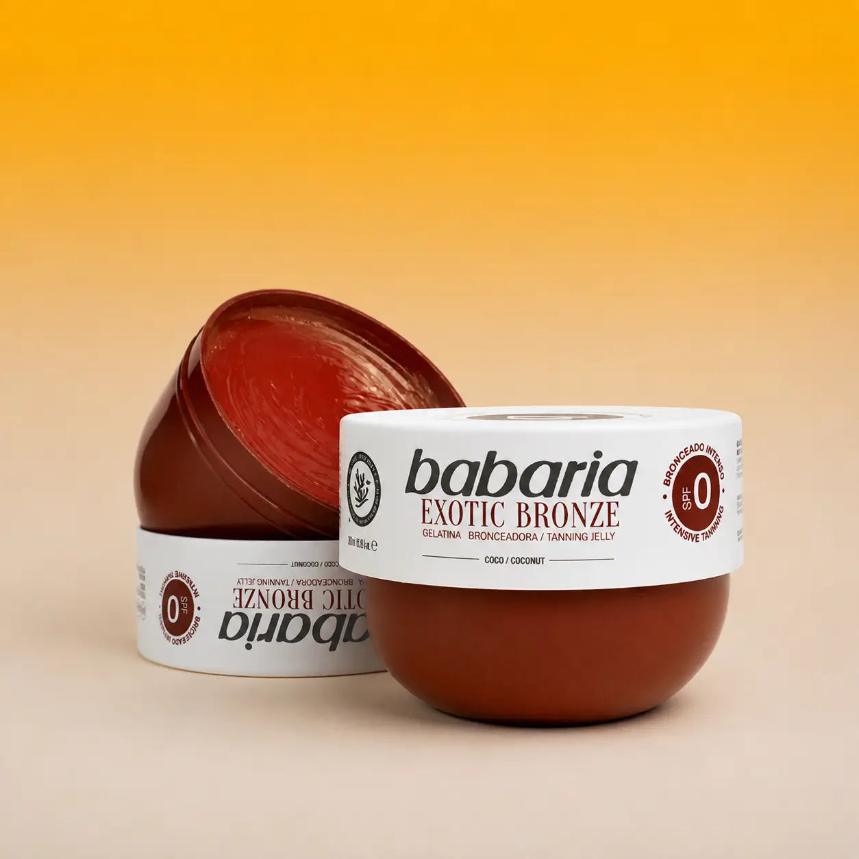 Bronzeador em gel coco Babaria Exotic Bronze textura