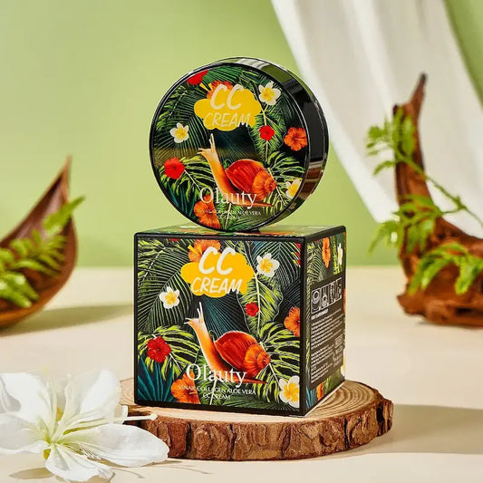 cc cream caracol olauty numero 2 natural base cushion hidratante uniforme