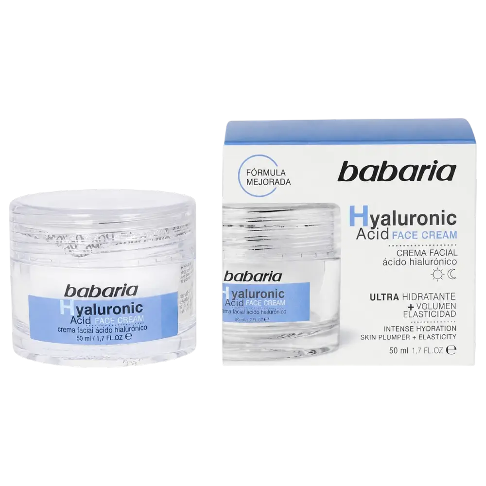 Creme Facial Ácido Hialurónico Babaria 50 ml hidratante