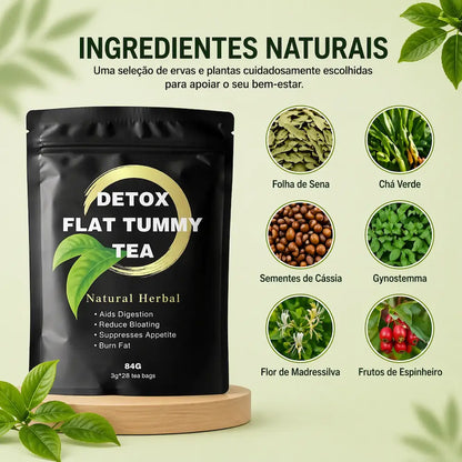 cha detox ingredientes naturais sene cha verde cassia gynostemma