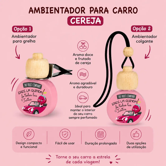 ambientador carro grelha ventilacao e colgante cereja