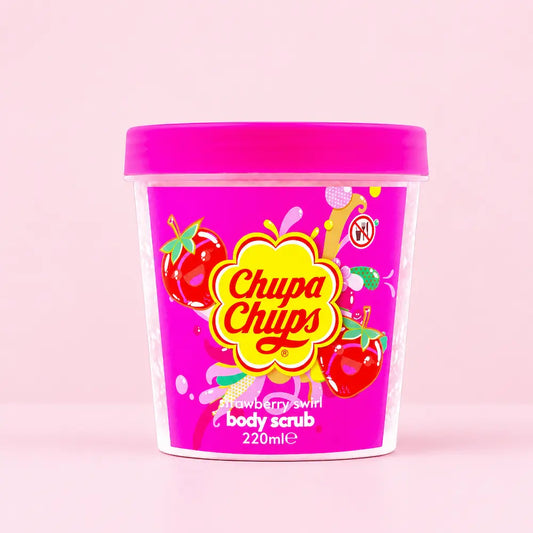 Esfoliante Corporal Chupa Chups Morango Strawberry Swirl 220ml