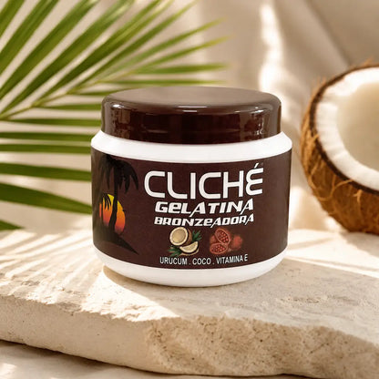 Gelatina Bronzeadora Coco e Urucum Cliché 200ml