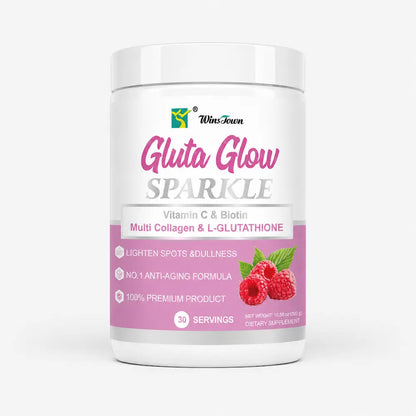 Gluta Glow Sparkle Powder suplemento de colagénio e glutationa