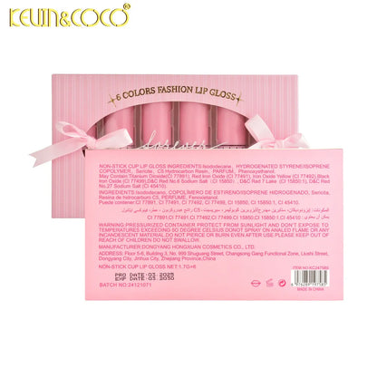 Set de 6 brillos de labios Kevin&Coco