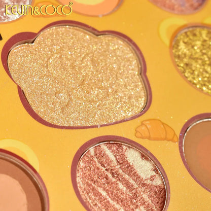 Paleta de maquilhagem Croissant 12 cores Kevin&Coco