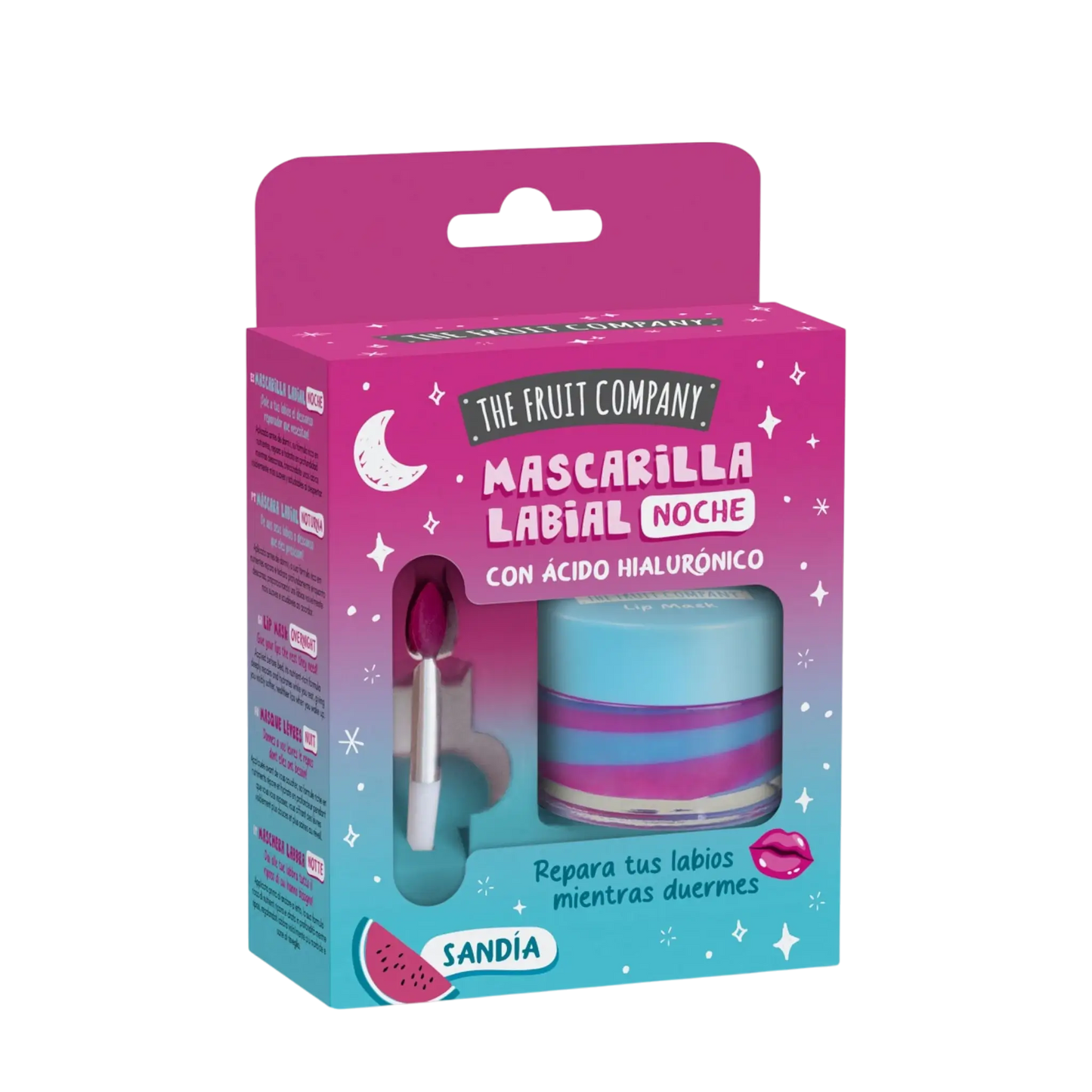 Set de mascarillas labiales nocturnas de The Fruit Company