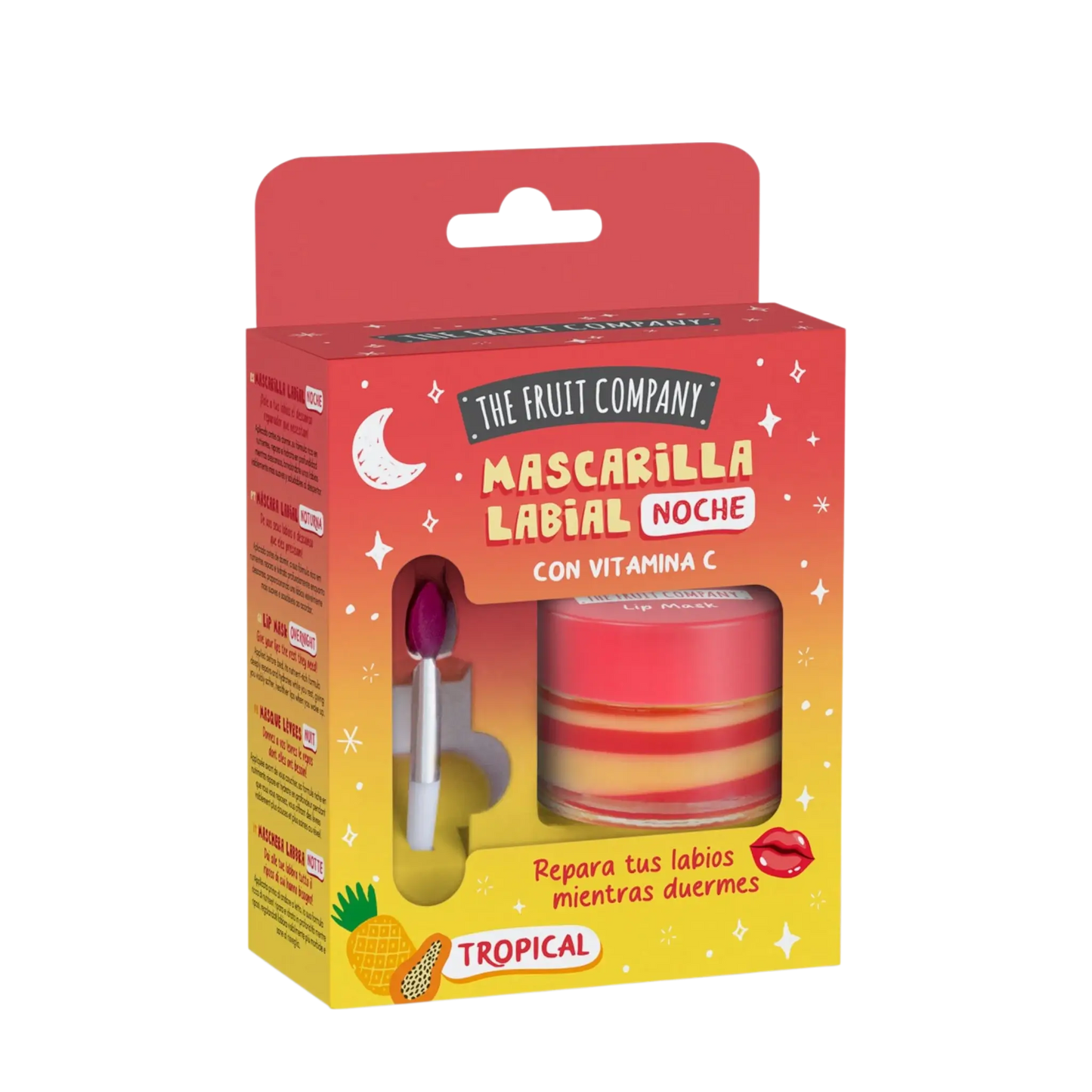 Set de mascarillas labiales nocturnas de The Fruit Company