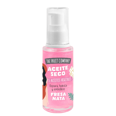 Óleo Seco Glitter Creme de Morango