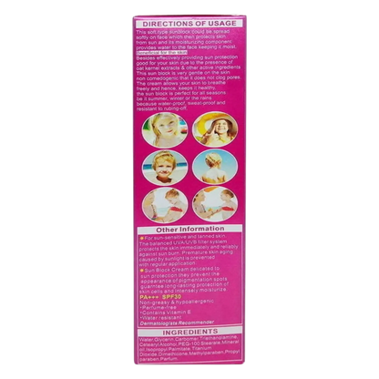 Protector Solar Facial y Corporal SPF/UBV 30+