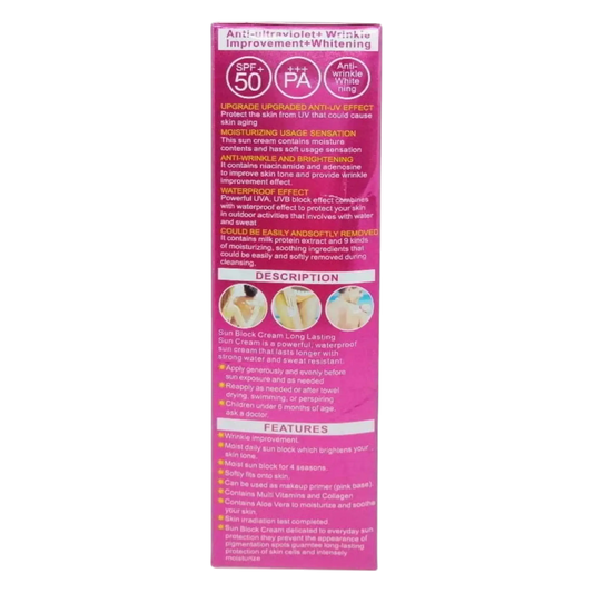 Protetor Solar Facial e Corporal SPF/UVB 50+