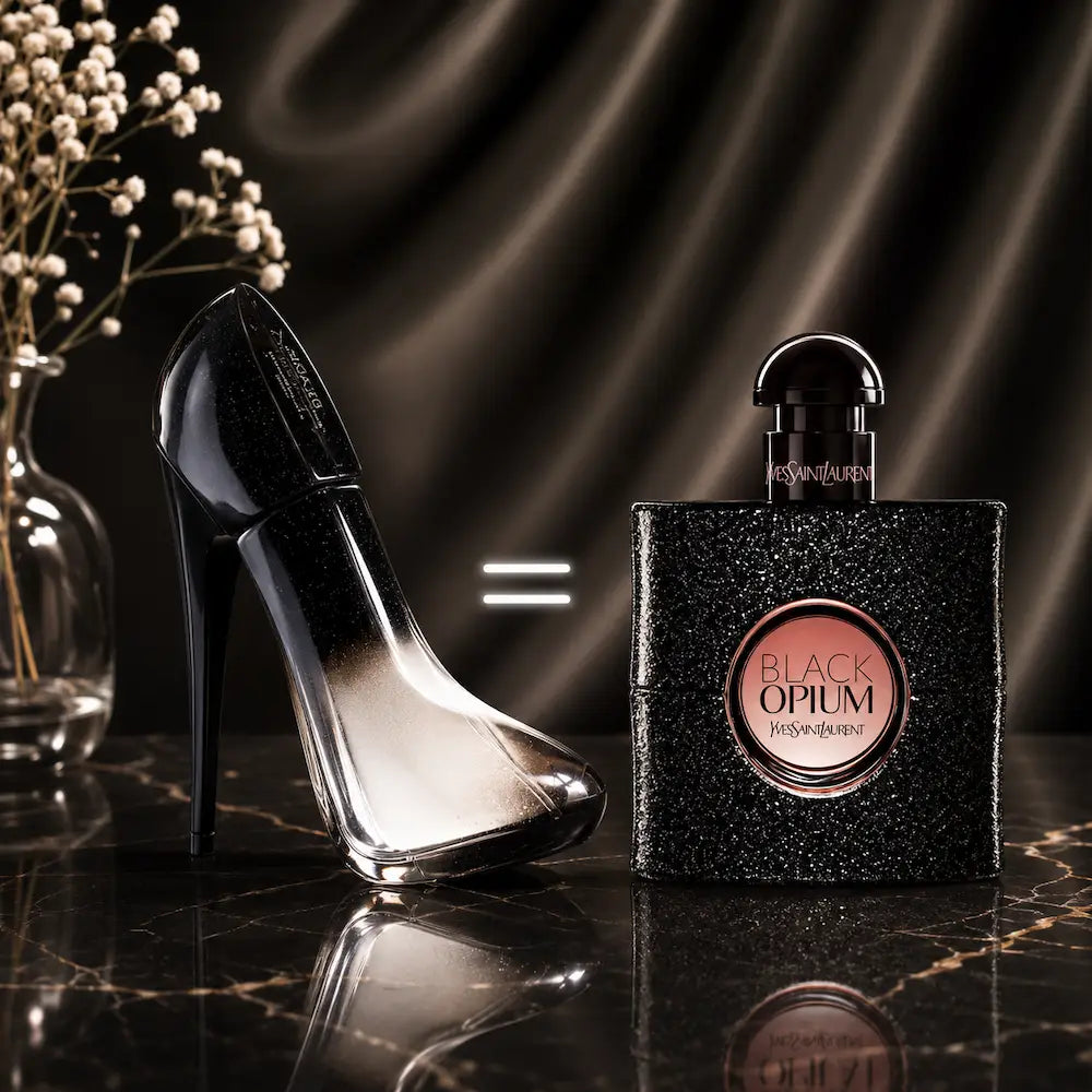 Perfume feminino Black Diamond Giverny inspirado em Black Opium Yves Saint Laurent