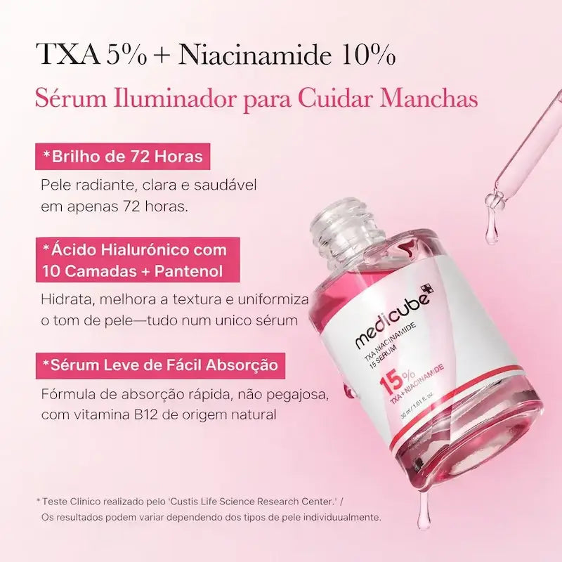 serum iluminador manchas niacinamida acido hialuronico pele uniforme