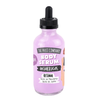 embalagem serum corporal fruit company retinol design produto