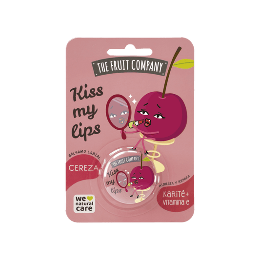 alt="Cereja - Bálsamo Labial marca The Fruit Company - Bálsamo hidratante com aroma de cereja, ideal para manter os lábios suaves e nutridos, proporcionando um toque de frescor e proteção."