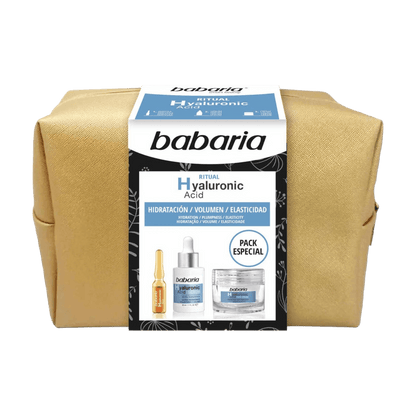 alt="Coffret Rotina Rosto Ritual Hyaluronic Acid - Conjunto de cuidados faciais com ácido hialurónico, ideal para hidratar profundamente a pele e reduzir linhas finas, proporcionando uma aparência mais jovem e revitalizada."