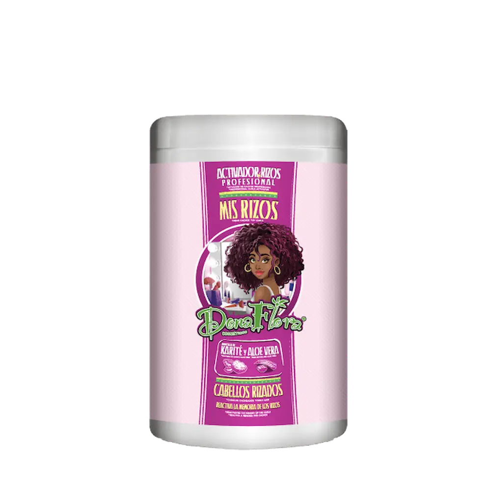 ativador de caracóis dona flora mis rizos karité aloe vera definição hidratação cabelos crespos